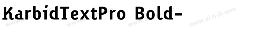 KarbidTextPro Bold字体转换